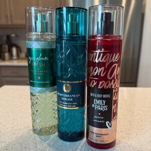 Bath & Body Works Fragrance Mist Bundle - Set of 3 - Mediterranean Mirage